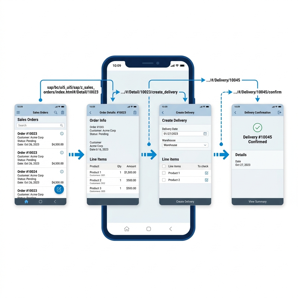 Routing and Navigation flow on mobile